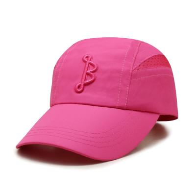 China breathable & Custom Embroidery Wholesale Logo Woman Quick Dry Polyester Hat Golf Sports Running Hat Waterproof for sale