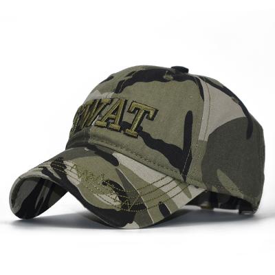 China COMMON Custom 3d Embroidery Camouflage Pattern Hunting Military Hat Camouflage Tactical Baseball Cap for sale