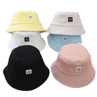 China Wholesale Character BRETTOS Cotton Summer Travel Beach Sun Fisherman Hat Smile Face Bucket Hat for sale