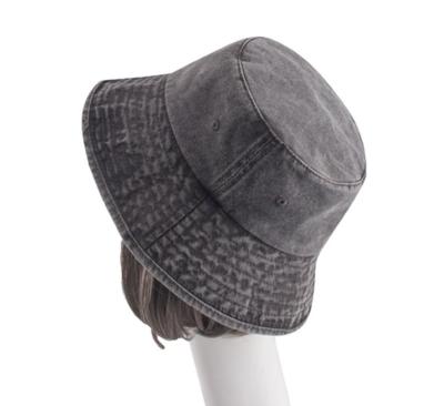 China Wholesale Custom Customized Foldable Bucket Hats Simple Bucket Hats Washed Cotton Empty Character Denim Fisherman for sale