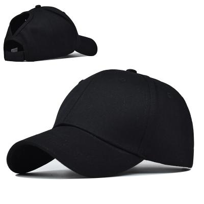 China COMMON Women's Ponytail Baseball Pony Hat Top No Brim Backless Hats For Natural Hair for sale