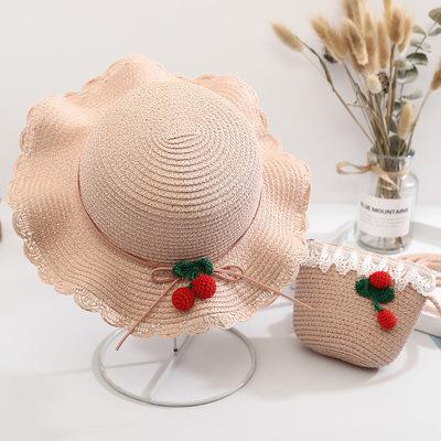 China Hot Selling High Quality Beach Shade Kids Baby Fisherman Straw Sun Striped Hat for sale