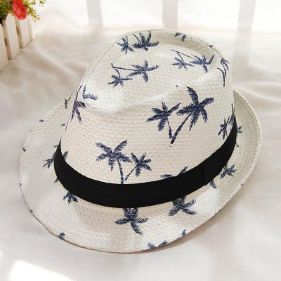 China Wholesale Cheap Fashion Mens Striped Classic 2021 Panama Hats Natural Jazz Straw Hats for sale