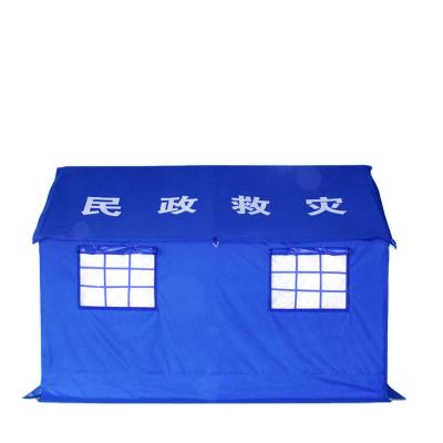 China Straight Tie Type Multi-specification Disaster Shelter Disaster Relief Tent Waterproof Refugee Tent Emergency Tent for sale