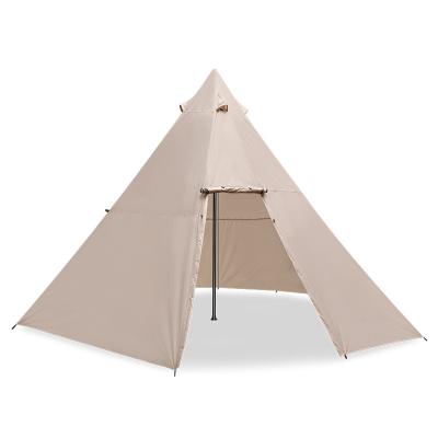 China Camouflage Playground / Field Supplies Indian Pyramid Tent Double Thickened Oxford Peaked Tent Rain Proof Camp Tent for sale