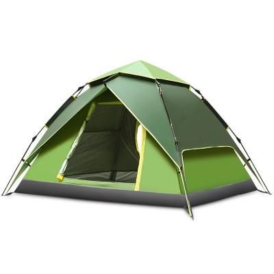 China Extended Type Professional PU Coating Polyester Double Outdoor Folding Outdoor Tent Maker Travel Camping Tent for sale