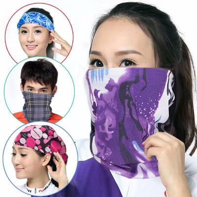 China Multifunctional Bandanas Neck Cuff Headwear Face Bandana Face Scarf Magic Tube Neck Scarf Headband For Dust Sun Wind For Women for sale