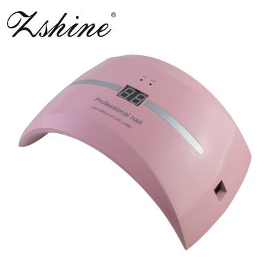 China Mini Time Setting Auto Sensor 24W LED Screen Nail Lamp Nail Dryer for sale