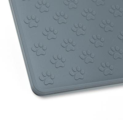 China 2021 Waterproof Upgraded Waterproof Non-slip Dog Mat Silicone Food Mat Silicone Cooling Pet Feeding Mat For Your Pet for sale