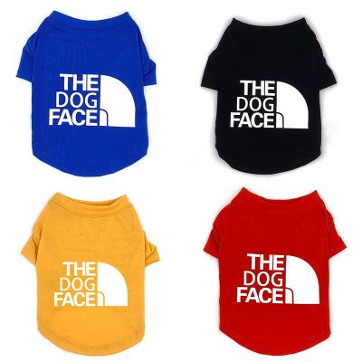 China Viable Summer Pure Color Pet T-shirt Dog Apparel Designer Pet Clothes for sale