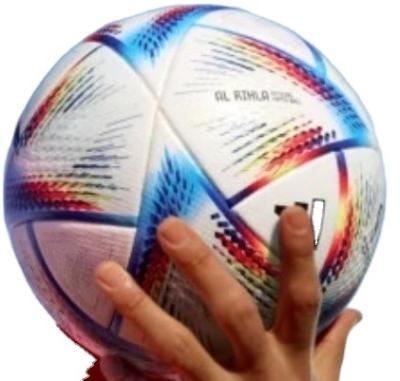 China Hot Selling Soft Touch Thermal Metallic PVC/PU World Cup Laminated 2022 Qatar Football Shipping Word Cup Soccer Ball for sale