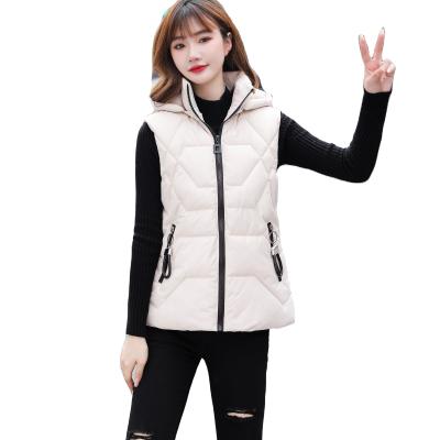 China 2021 Wholesale QUICK DRY High Quality Women Winter Vest Jacket Hooded Padded Casual Coats For Ladies for sale