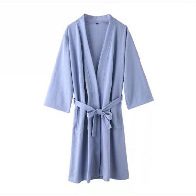 China 2021 Wholesale Breathable Men And Women Waffle Nightgown And Bathrobe Lady Quick Dry Bathrobes Cute With High Quality Dry Fast for sale