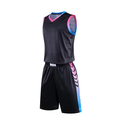 China Latest Manufacture Best Basketball Uniform Color Anti-UV Design Black Men's Breathable Tank Tops for sale