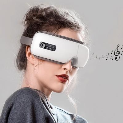 China 2020 New Design Ultra-thin EYE Air Pressure Eye Massager Beauty And Music Eye Relax Vibration Massager With Heating for sale