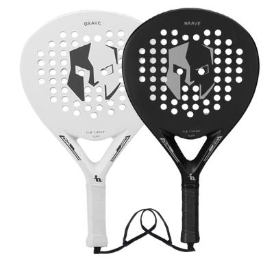 China Black and white playing ianoni with tennis racket beach racket personality faces paddle tennis rackets for sale