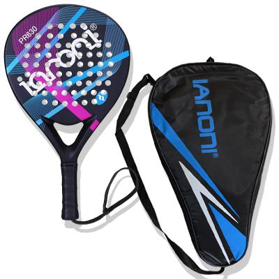 China Wholesale full carbon fiber IANONI 2022 paddel racket send racket cover, hot sales carbon paddle tennis racket for sale