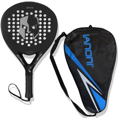 China Black outdoor carbon fiber paddle tennis racket EVA IANONI pr670 paddle tennis for sale