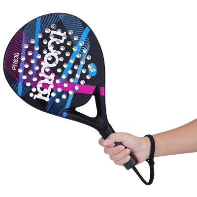 China High quality outdoor full carbon fiber outdoor paddel racchetta paddle tennis for sale