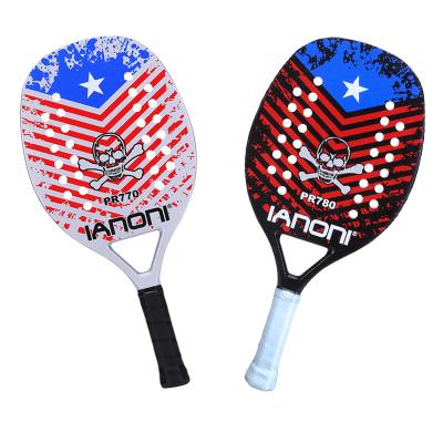 China Hot Selling Adult Professional Training Paddle Carbon Beach Brazilian Racquet Full Beach Tennis Racket for sale