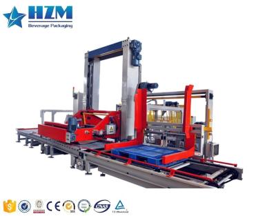 China Full Automatic Beverage Pure Water Papers Palletizer Machine Stacking Machine for sale