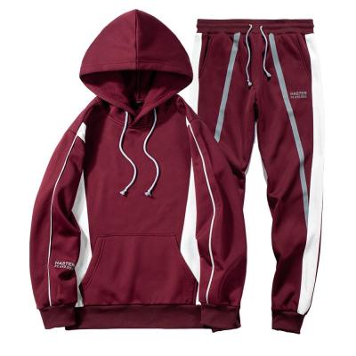 China Antibacterial Mens Hoodie Sets Sport Suits 100% Polyester Tracksuits for sale