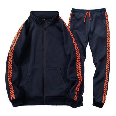 China Wholesale Fashion Breathable Custom White Jogging Sweatsuit Tracksuits Casual Running Suits For Men for sale