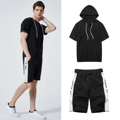 China Wholesale Mens Breathable Summer Shorts Set Custom Short Sleeve Mens Sportswear Tracksuit for sale