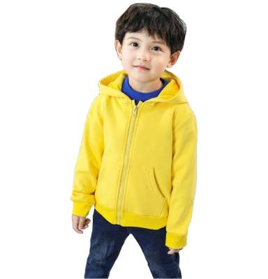 China high quality kids fleece winter zipper boys hoodies 100% plain cotton for kids baby hoodies logo customization for sale