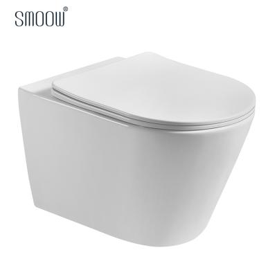 China Chaozhou Factory Smoow OEM Hidden Rimless Wall-Hung Toilet Washdown Tank Chaozhou With Good Quality for sale