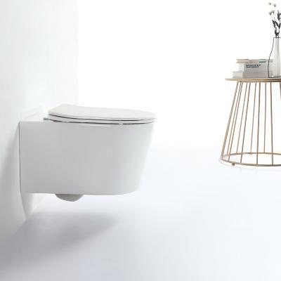 China High End High Quality Hidden Cistern Chaozhou European Standard PP Ceramic Cover Wall Hung Toilet WC For Bathroom for sale