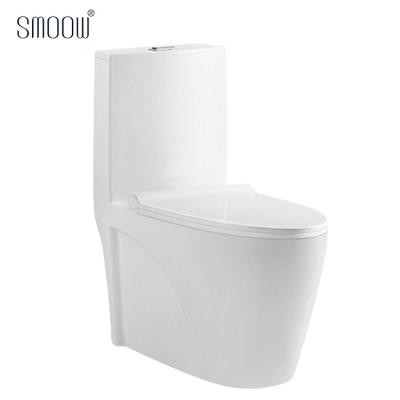 China Double-flush Chaozhou manufacturer rimless siphonic sanitaryware toilet bowl with CE SASO certificate for sale