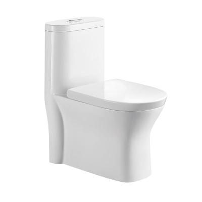 China Double-Flow Smoow Design Bath White Hotel Toilet Watercloset Ceramic Siphonic Toilet With All Size for sale