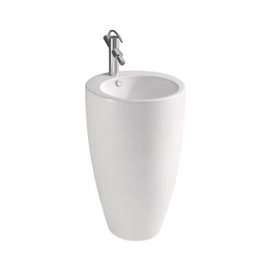 China New Products Modern Bathroom Ceramic Pedestal Wash Basin For South America for sale