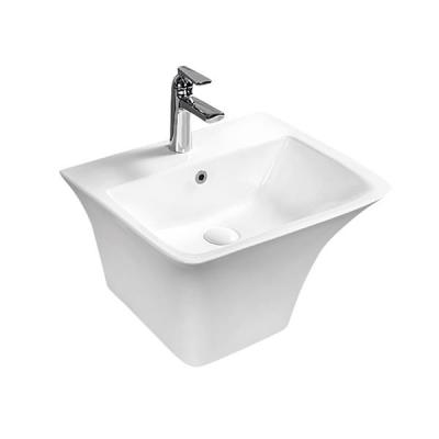 China Modern Design Luxury Bathroom China Ceramic Wall Hung Wash Basin for sale