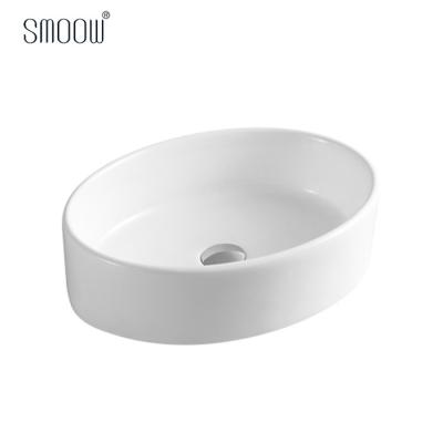 China Modern Wash Basin New Next Bangladesh Single Oval Ceramic Glazed Modern Aftermarket Gusset Art Basins Bathroom Bowl Sinks/Vessel for sale