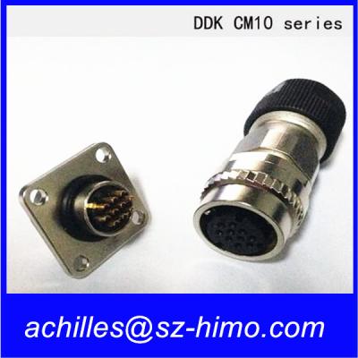 China wholesale industrial machine connector DDK CM10 10pin male and female waterproof connector for sale