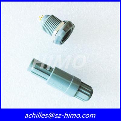 China two key 7 pin Lemo plastic push pull connector with grey color for sale