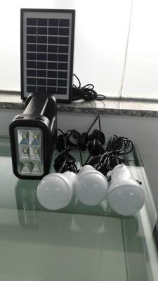 China Hot-seeling in Africa rechargeable New energy 4W DIY solar home lighting kits with 3 led light for 3 rooms lighting for sale