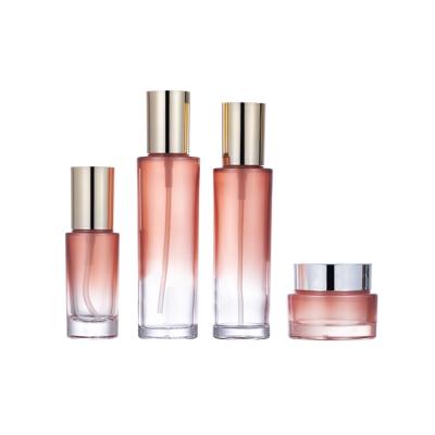 China Hot Selling High End Cosmetic Packaging Glass Bottle Skin Care 40ML 50G 100ML 120ML for sale