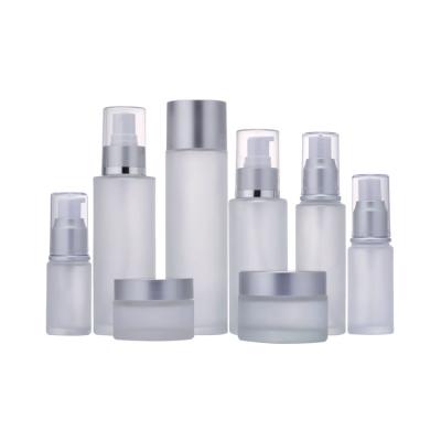 China Push Button Dropper Cap China Manufacturer Hot Sale Cosmetics Containers And Packaging 30ML Dropper Glass Bottle Frosted for sale