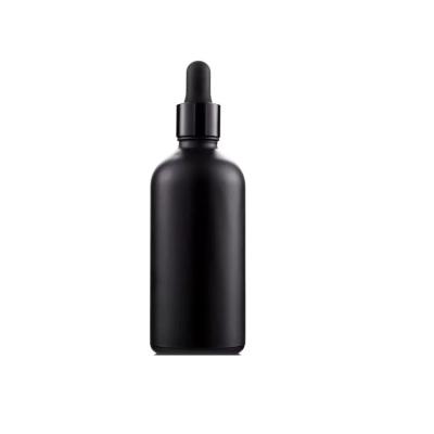 China CBD Oil/Essential Oil/Serum Pharmaceutical Use E Dropper Bottle 50ML 100ML Black Glass With Pipette for sale