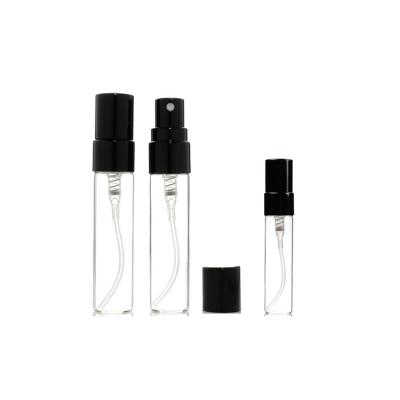 China Wholesale 5ML 10ML Personal Care Mini Perfume Tester Bottle Clear Spray Glass Spray Bottle With Gold/Silver Metal Pump for sale