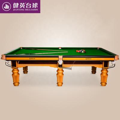 China Top Modern Leather Pocket Custom Made Customized Jianying High Quality Leather Pocket Cheap Slate Pool Table Stone Billiard Table for sale