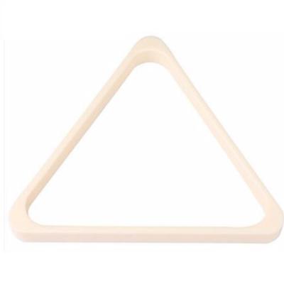 China Jianying High Quality Inexpensive White Wooden OEM Billiards Ball Plastic Triangle for sale