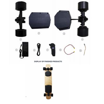 China DIY Kit Adult Electric Four-Wheel Skateboard Motor Hub Motor Hub Skateboard Longboard With Remote for sale