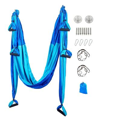 China Safe Aerial Yoga Swing Yoga Hammock Trapeze Sling Inversion Flying Tool for Home Gym Fitness for sale