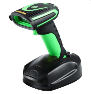 China Industrial waterproof handheld 2d barcode scanner 1D 2D scanner IP65 wireless barcode scanners with A4 stand/base for sale