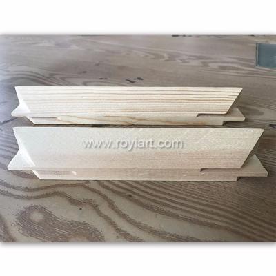 China Paints Pine Wood Frame Stretcher Bars For Canvas Painting Round Edge for sale