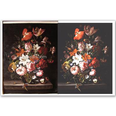 China Environmental Classic Handmade Materials Reproduction Antique Flower Oil Painting for sale